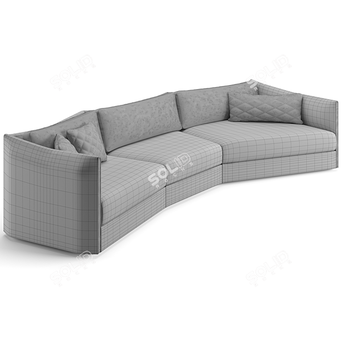 Luxury Trussardi Casa Maryl Sofa 3D model image 4