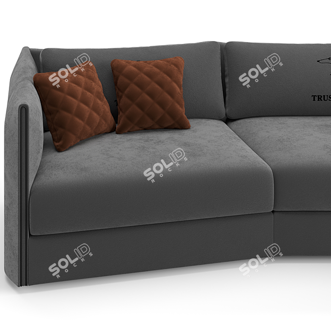 Luxury Trussardi Casa Maryl Sofa 3D model image 9