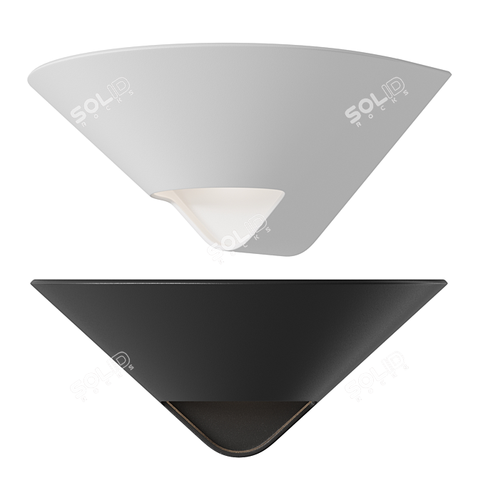  Contemporary LED Cone Wall Sconce 3D model image 1