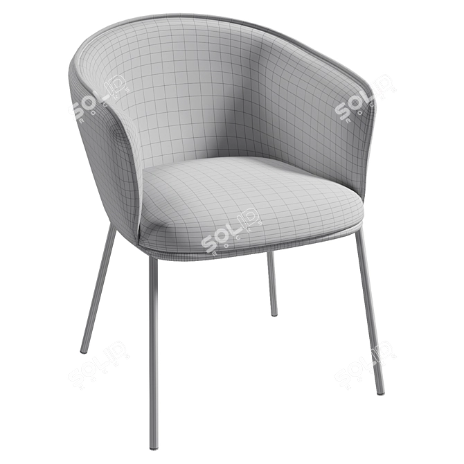 Don Upholstered Chair by Stool Group 3D model image 7