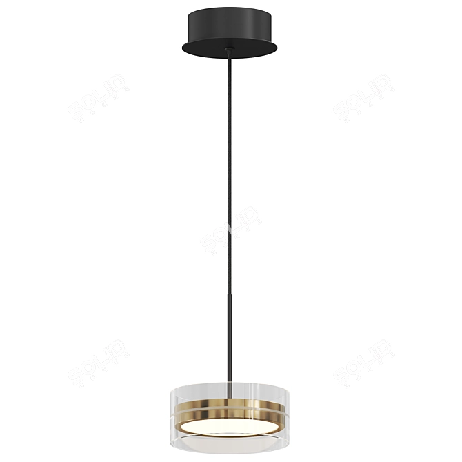 Height-Adjustable Pendant Light Essenza 3D model image 1