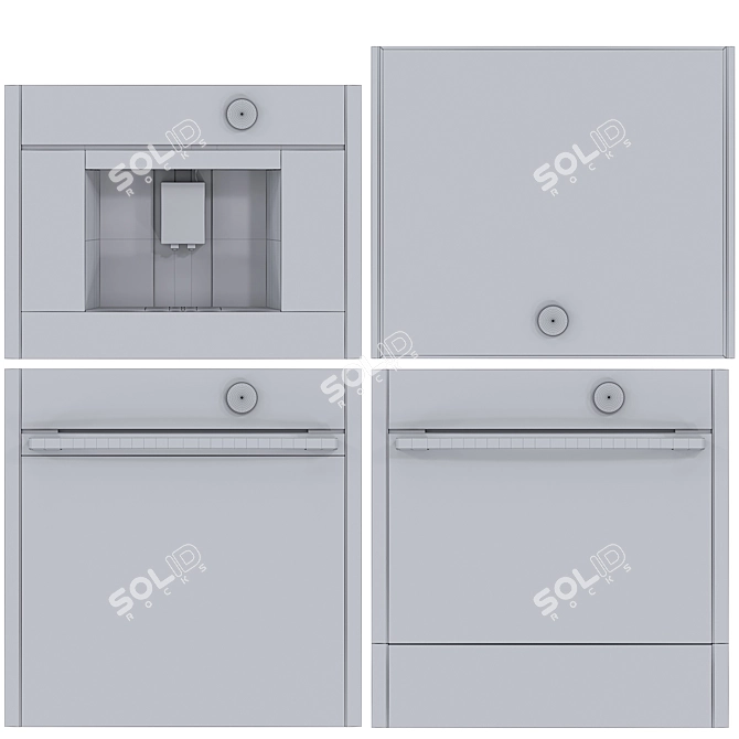 Neff Kitchen Appliance Set 3D model image 6