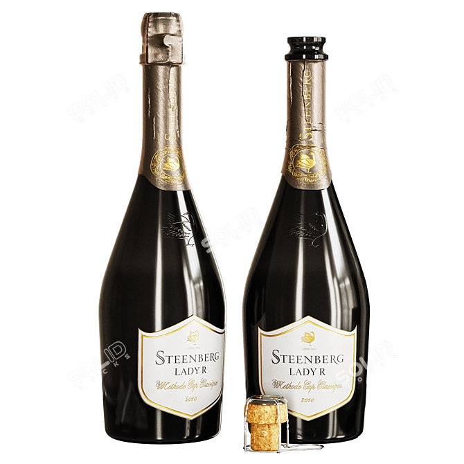 Sparkling Wine Set 1 3D model image 6