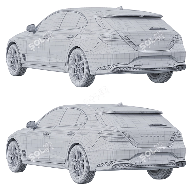 Luxury 3D Car Model Collection 3D model image 3