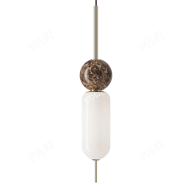 Innovative Pendant Light Fixture 3D model image 1