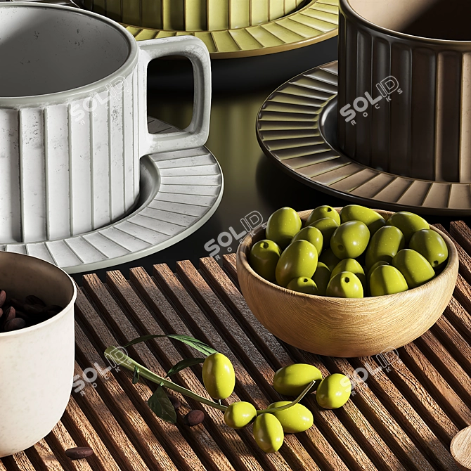 3DsMax Kitchen Accessory Models 3D model image 2