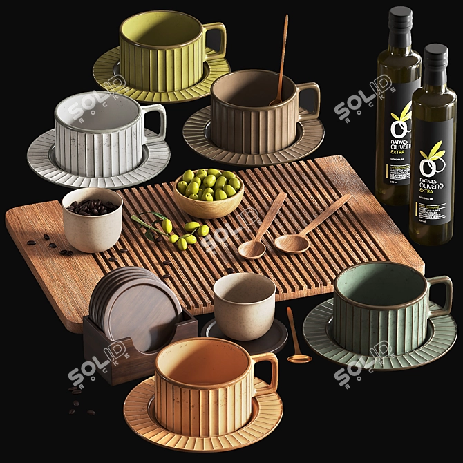 3DsMax Kitchen Accessory Models 3D model image 5