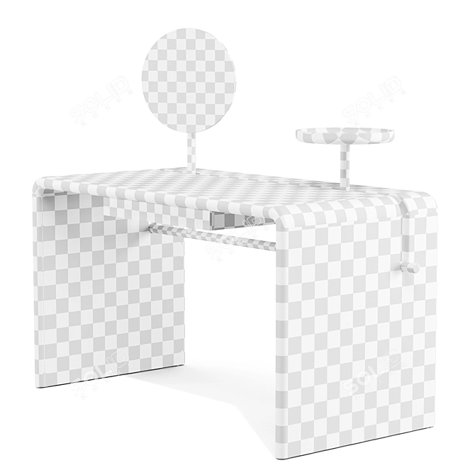 Butter Toiletta Writing Desk 3D model image 5