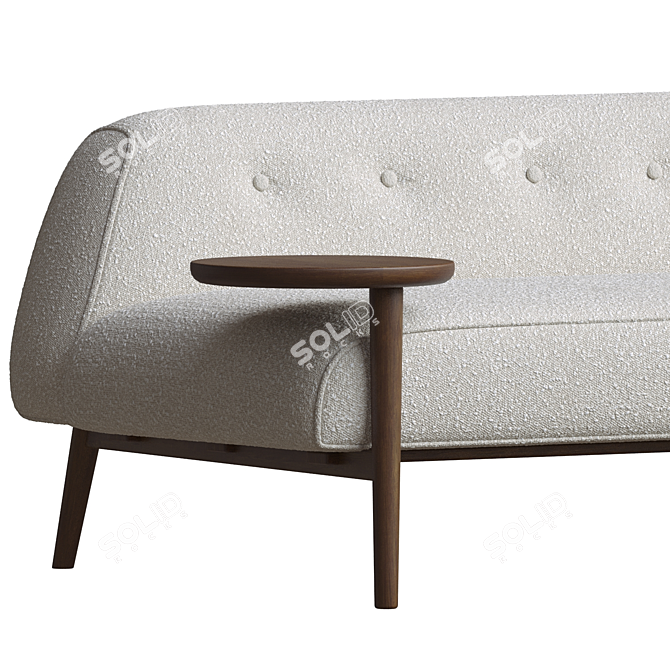 Wyatt Blanc Sofa Daybed 3D model image 3