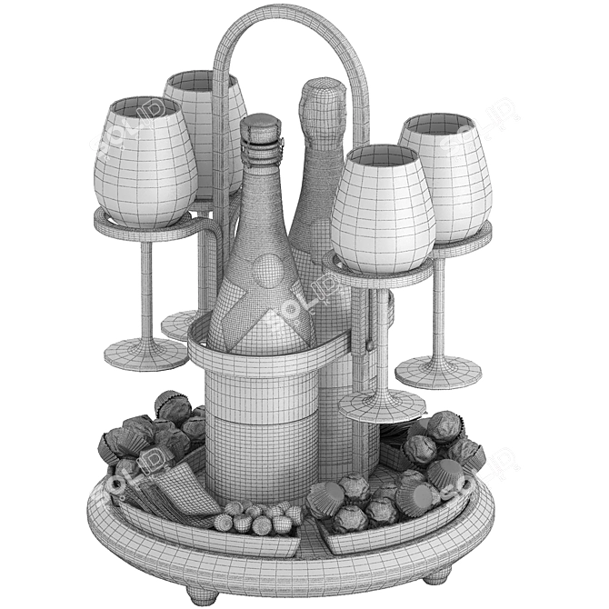 Weston Wine Caddy 3D Model 3D model image 5