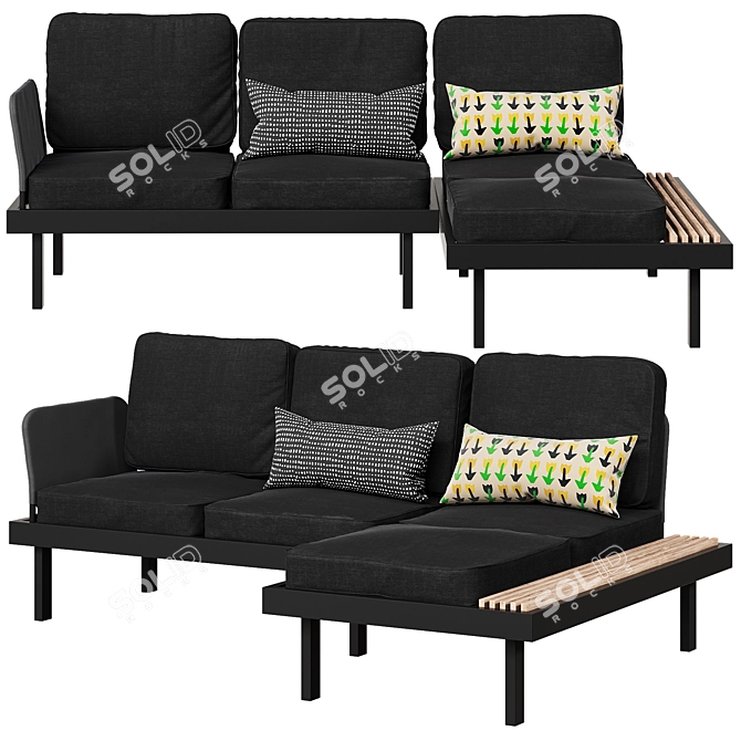 Outdoor Sofa by Ikea 3D model image 1