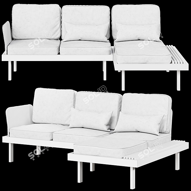 Outdoor Sofa by Ikea 3D model image 5