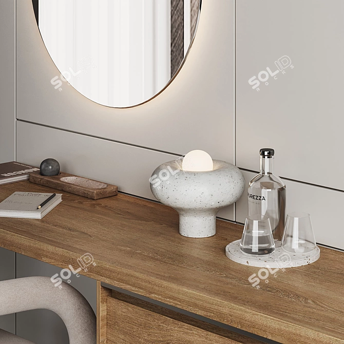 Contemporary Work Station Design 3D model image 4