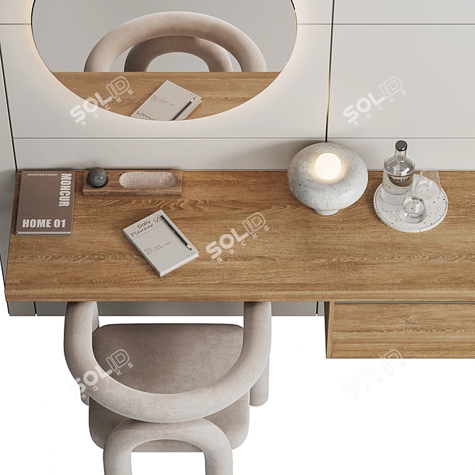 Contemporary Work Station Design 3D model image 5