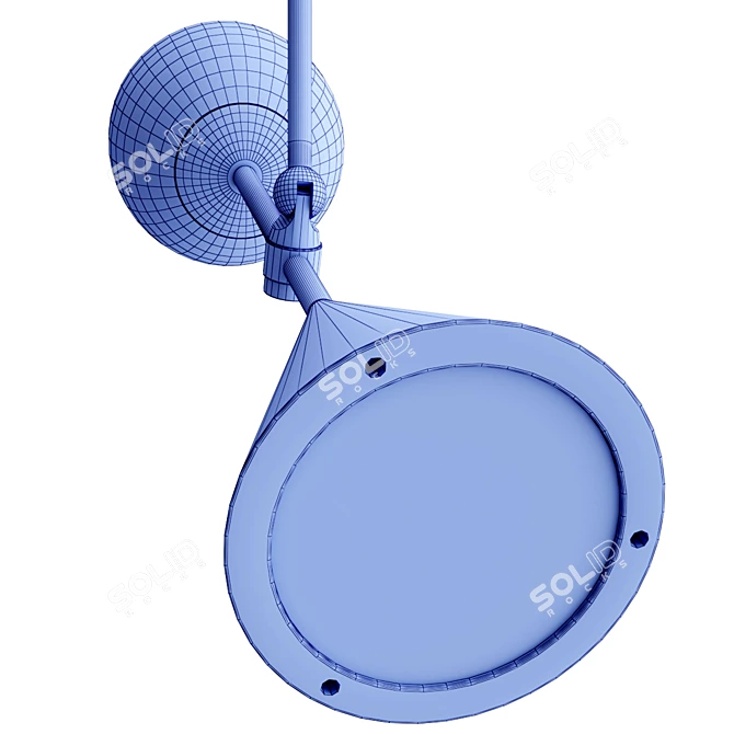 Sleek Spear Pendant Light 3D model image 5