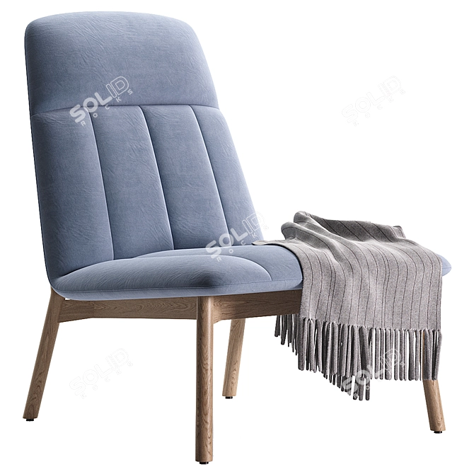 Modern Design Essie Armchair 3D Model 3D model image 3