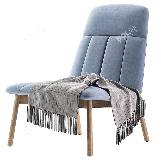 Modern Design Essie Armchair 3D Model 3D model image 4