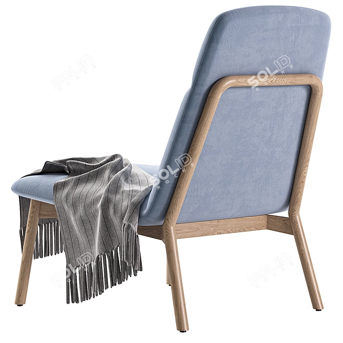 Modern Design Essie Armchair 3D Model 3D model image 5