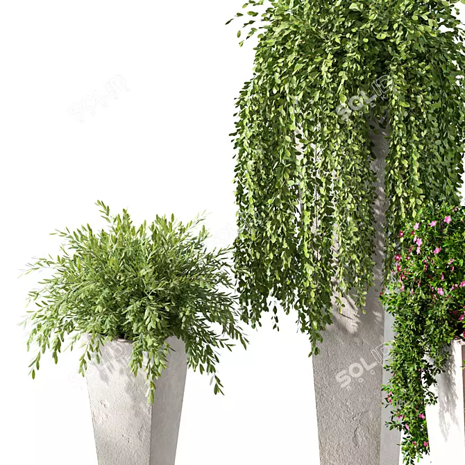 Nature Haven Greenery Set 3D model image 2