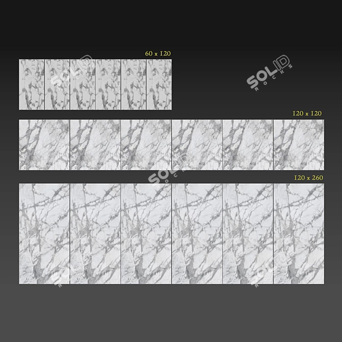 Invisible Light Marble Tiles: DELIGHT 3D model image 2