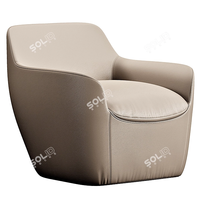 Stylish Bonaldo Kitai Chair 3D model image 3