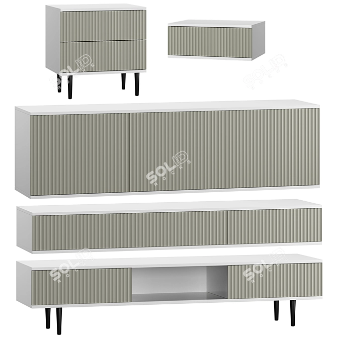 York Collection Pedestals by Master Furniture 3D model image 3