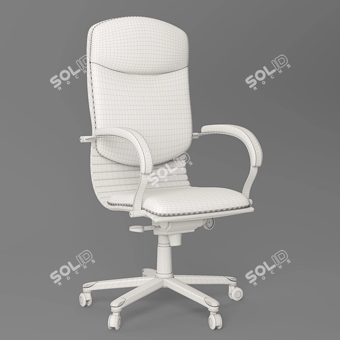 Executive Chair Nova Steel! 3D model image 3