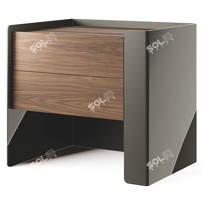 Luxury Modern Bedside Table 3D model image 3