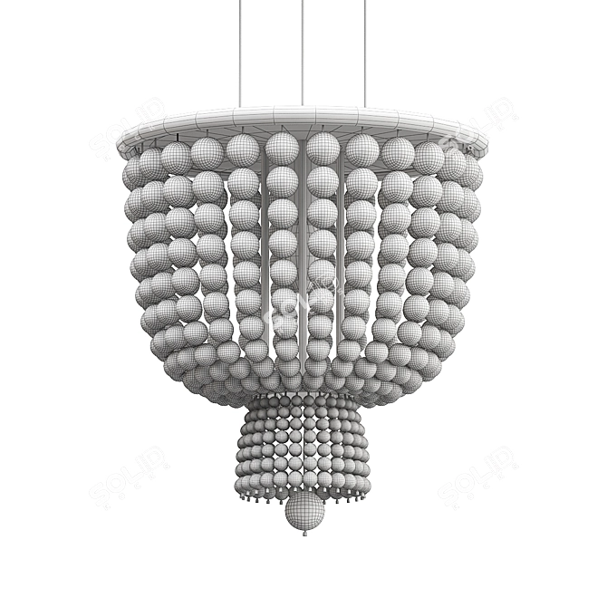 Elegant White Sconce Lighting Solution 3D model image 2