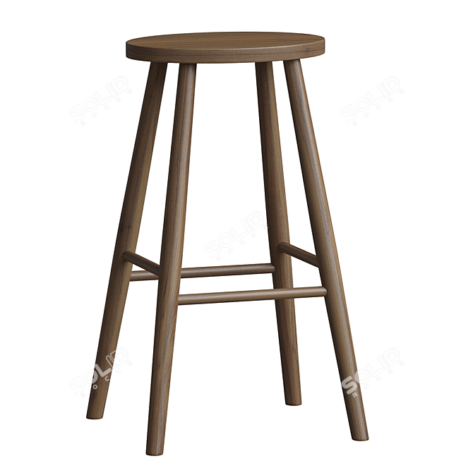 Elegant Helens Stool by Devol 3D model image 1