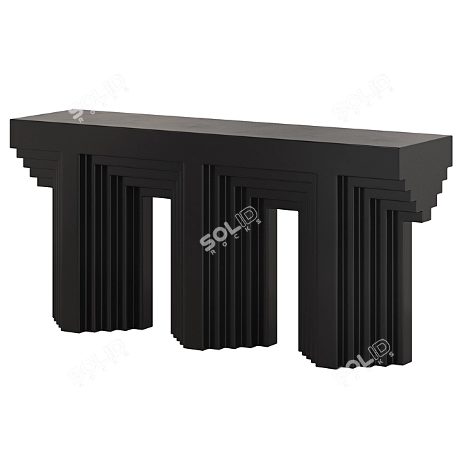 Modern Carmen Console Table: 3D Model 3D model image 2