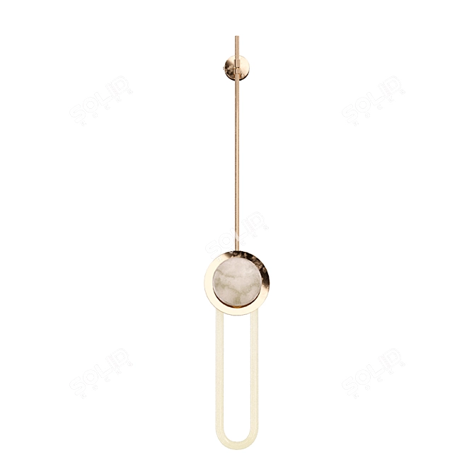 Modern Vindar Wall Light Fixture 3D model image 2