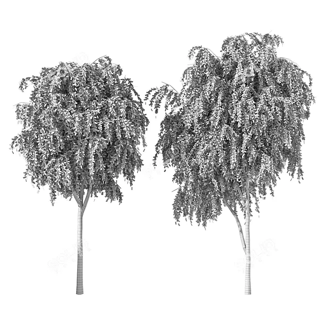 Forest Series Tree Sculpture Display 3D model image 4