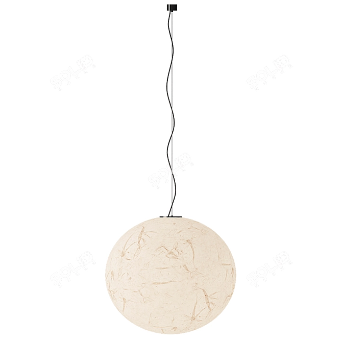 Minimalist Moonglow Pendant Light 3D model image 4