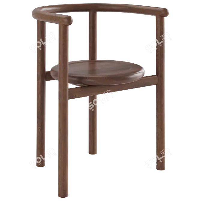 Elegant Layla Chair by JD Lee 3D model image 1