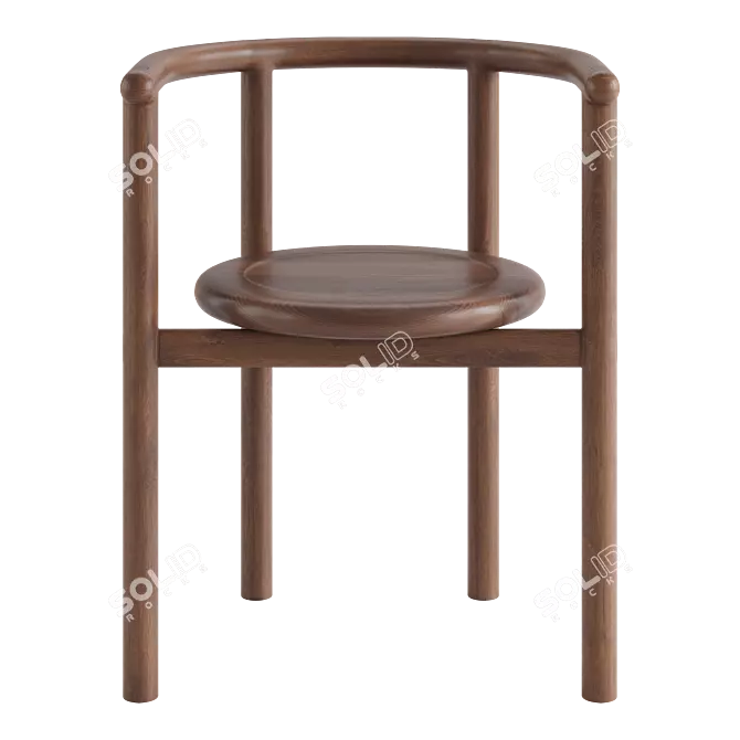 Elegant Layla Chair by JD Lee 3D model image 2