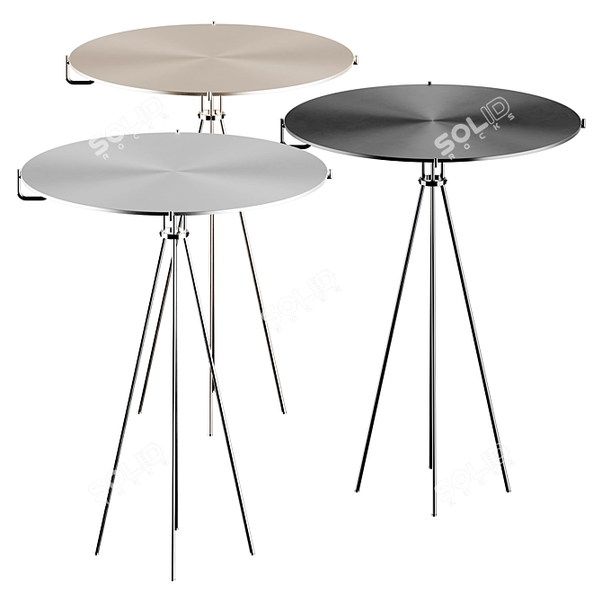 Elegant Coffee Table OX 3D model image 1