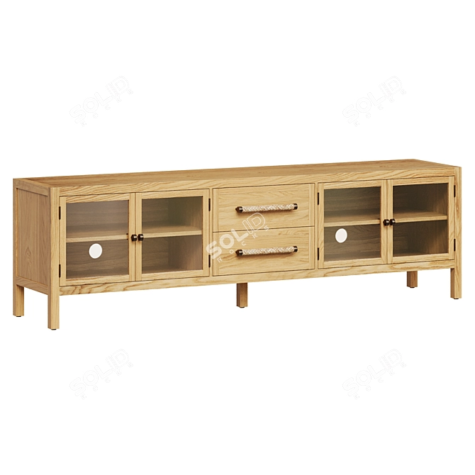  Modern Media TV Console Stand 3D model image 2
