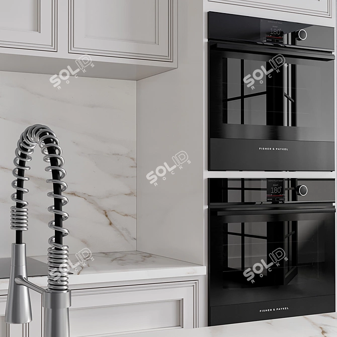 Neoclassic Kitchen No.30 Set 3D model image 6