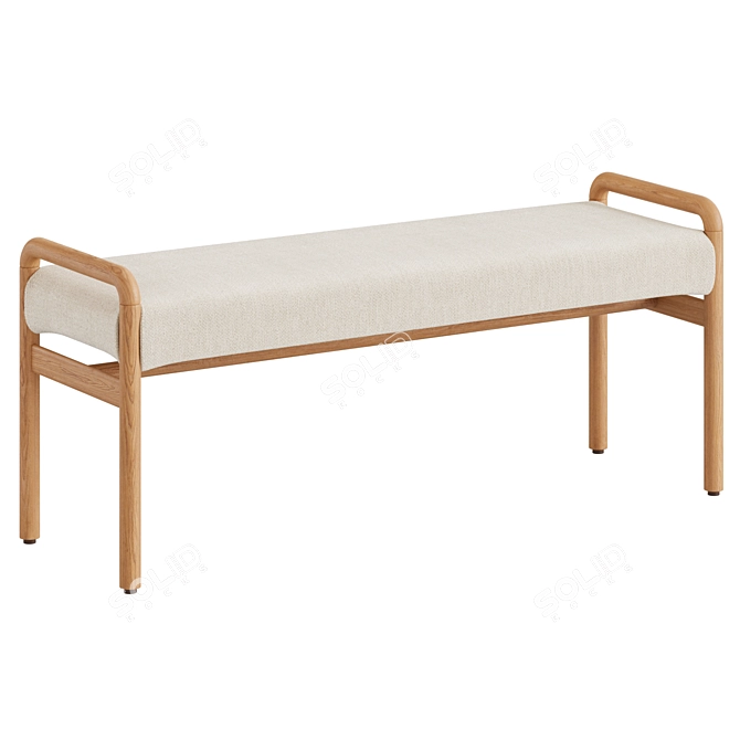  Macaret Bench with Displacement Functionalities 3D model image 2