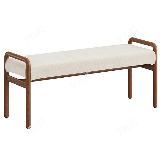  Macaret Bench with Displacement Functionalities 3D model image 3