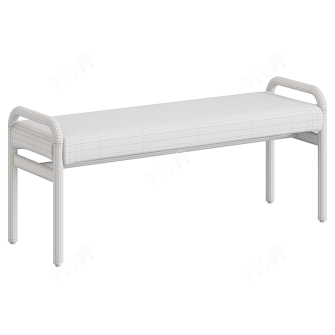  Macaret Bench with Displacement Functionalities 3D model image 4