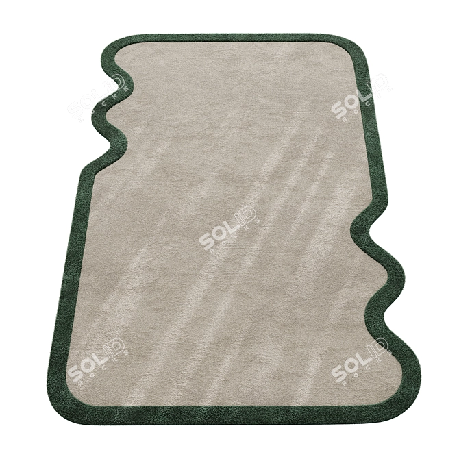 Hand-Tufted Corona Legacy Rug 3D model image 2