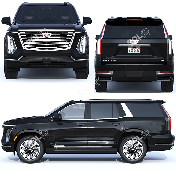 Cadillac Escalade 2025: Luxury Redefined 3D model image 4