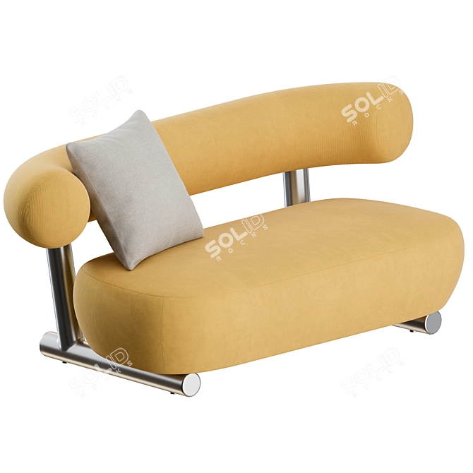 Contemporary Pipe Sofa Moroso 3D model image 2