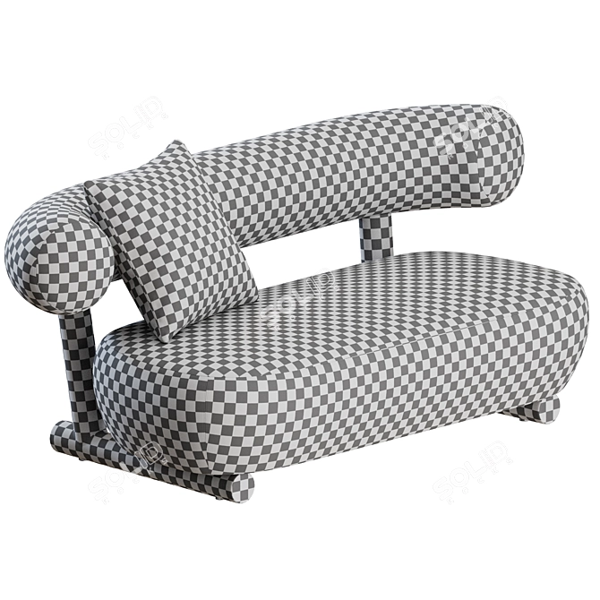 Contemporary Pipe Sofa Moroso 3D model image 3