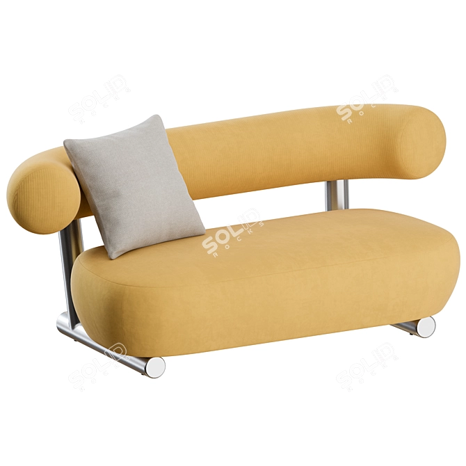 Contemporary Pipe Sofa Moroso 3D model image 7