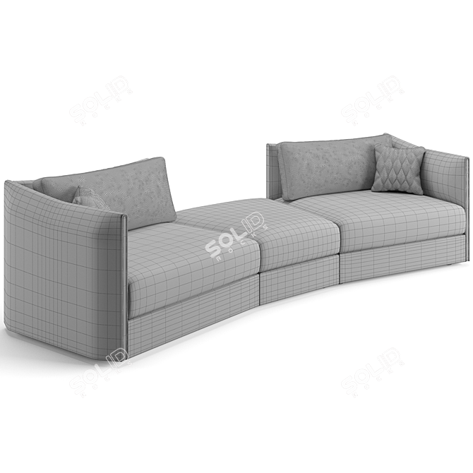 Elegant Trussardi Casa Maryl Sofa 3D model image 5