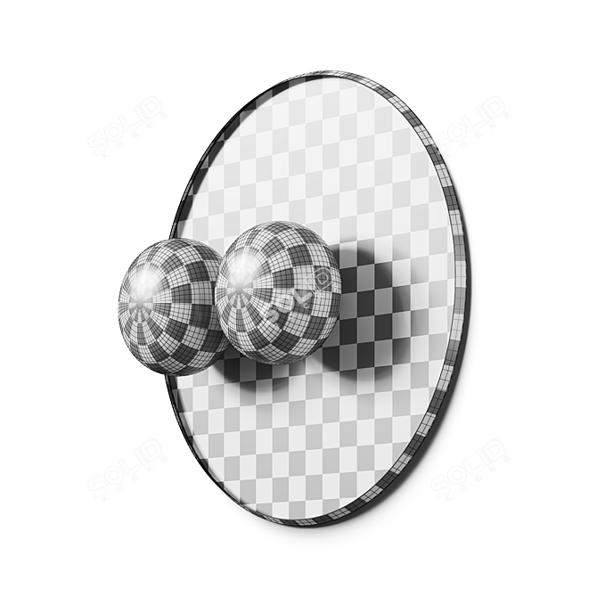 Modern Metal Wall Lamp Design 3D model image 5