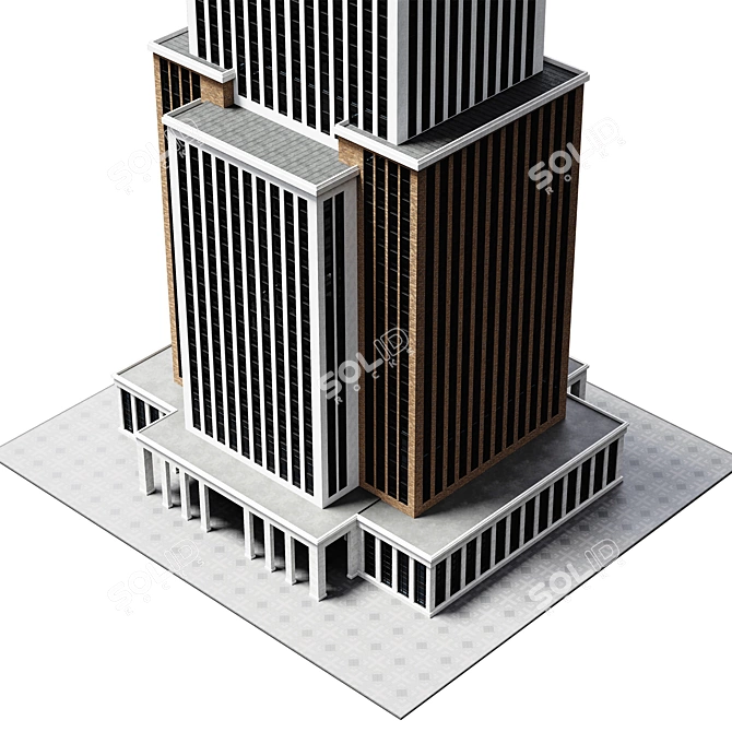 Skyscraper 3D Model Exterior Pack 3D model image 4